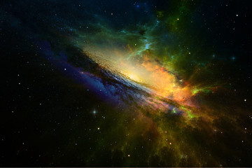 Obraz na płótnie Canvas Stars and galaxy space sky night background