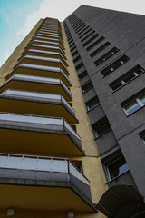 Modern, high apartment blocks in Katowice.