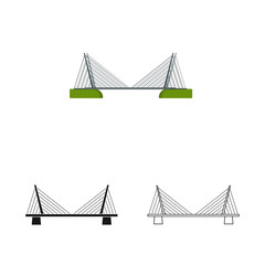 Vector design of connection and design icon. Set of connection and side stock symbol for web.