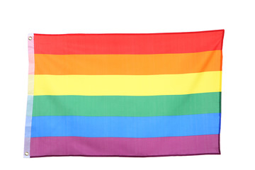 LGBT flag isolated on white background