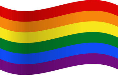Bandera del arcoiris por LGTB.
