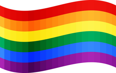 Bandera del arcoiris por LGTB.