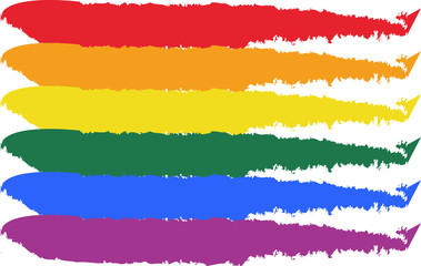 Bandera del arcoiris por LGTB.