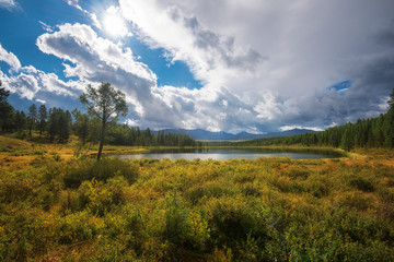 Lake in the Altai Mountains, Siberia