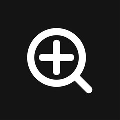 Zoom icon vector sign symbol for design