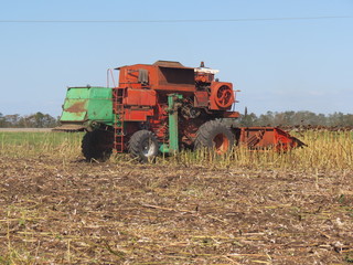 Fototapeta premium Red combine