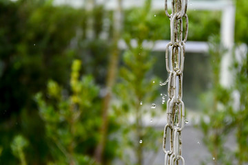 Dia chuvoso com pingos de chuva