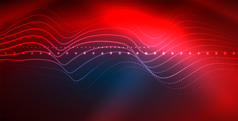 Neon wave background