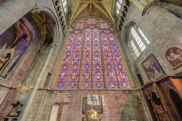 Fototapeta na wymiar Church of Notre-Dame in Dinant, Belgium