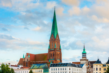 Fototapeta premium Schwerin Cathedral in Mecklenburg-Vorpommern state, Germany.