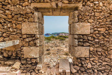 Red Peak and Iron Cape in Minorca, Spain.