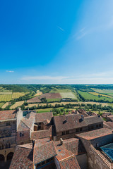 Obraz premium Cordes-sur-Ciel, France from Saint Michel belltower