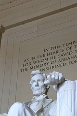 statue of abraham lincoln, statue, lincoln, sculpture, memorial, monument, architecture, washington, history, marble, president, dc, art, 