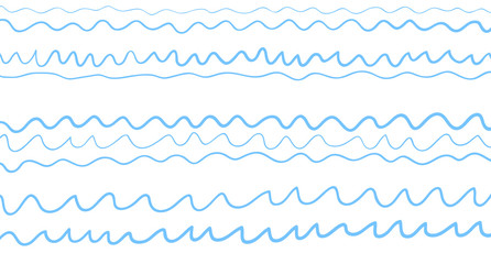 Simple pattern with lines and waves. Universal texture. Abstract dinamic background. Doodle for design. Lineal wallpaper. Print for polygraphy, t-shirts and textiles. Line art creation