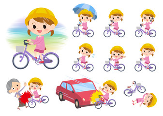 Nursery school girl_city cycle