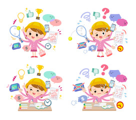 Nursery school girl_mulch task