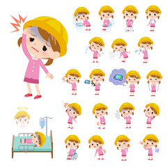 Nursery school girl_sickness
