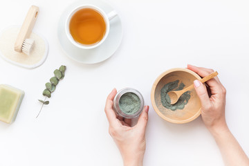 Spa, beauty cosmetics and body care treatment