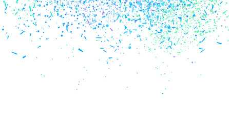 Obraz premium Confetti on isolated white background. Luxury texture. Festive backdrop with glitters. Pattern for work. Print for polygraphy, posters, banners and textiles. Doodle for design and business