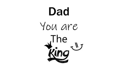 Happy Fathers Day, typography for print or use as poster,card, flyer or T shirt
