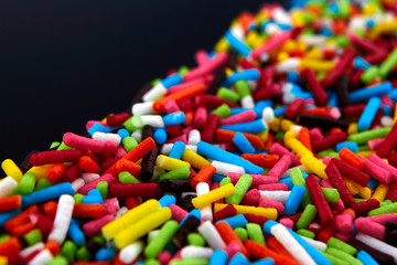 Colorful bright background, multi-colored sticks. Sweet nice background candy.