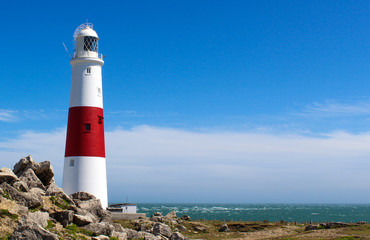 Lighthouse Landscape with Blue Sky