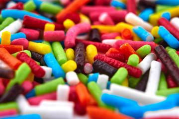 Colorful bright background, multi-colored sticks. Sweet nice background candy.