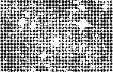 Fototapeta premium Abstract halftone wave dotted background. Monochrome texture of dots for printing
