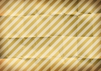 Gold paper striped pattern background.