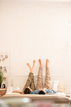 Couple Relaxing At Home