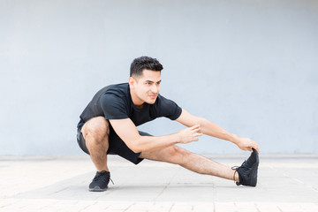 Fototapeta premium Stretching Is As Important As Exercising