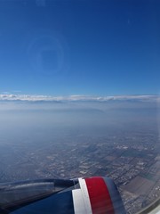 view from an airplane at 10,000 meters