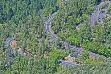 Between Sedona and Flagstaff, State Route 89A winds its way up the Mogollon Rim through a series of...