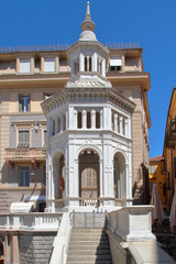 Obraz premium piazza della bollente ad acqui terme in italia, bollente square placed in acqui terme village in italy