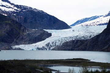 Mendenhall glacier in Alaska
