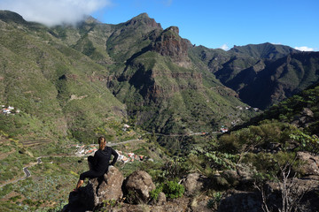 Roadtrip around Canary islands wih beautiful mountains