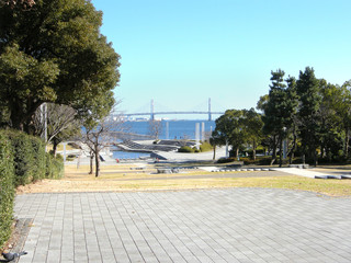 臨港パーク　神奈川県横浜市西区みなとみらいの風景　日本
