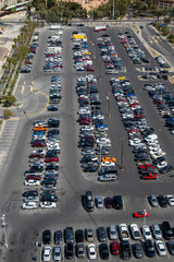 A full parking lot in Vegas