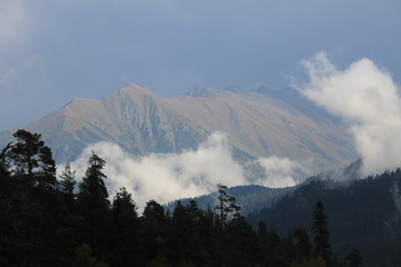 panoramic view of the mountains