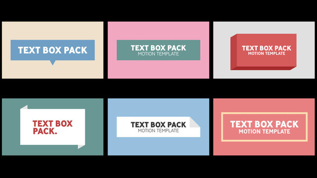 Text Box Pack