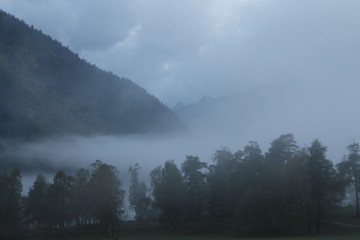 morning in mountains