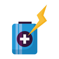 battery charge power vector illustration