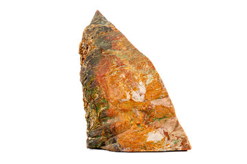 Macro stone Jasper mineral on white background