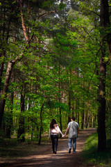 couple walking in the park