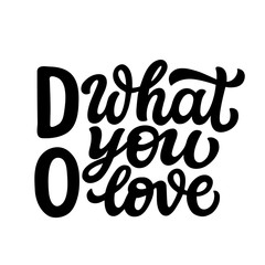 Do what you love typography