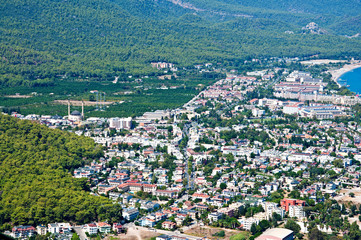 Obraz premium Top View of Kemer. Antalya Province, Turkey