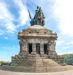 Kaiser Wilhelm I. Equestrian statue Monument at the German Corner in Koblenz Rhineland Palatinate