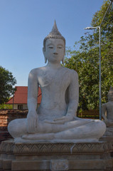 A view of buddhist temple in Ayutthaya, Thailand