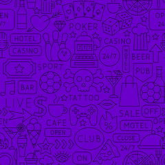 Fototapeta premium Street Line Seamless Pattern