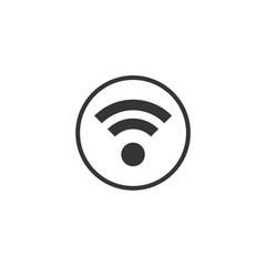 Wifi icon vector. Wifi signal sign modern web icon. wireless logo design inspiration